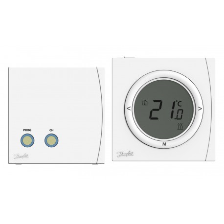 Danfoss-heating 087N6477 DANFOSS HEATING RET2001RF G+ RX1-S Digi Stat RF + Rcv,V2