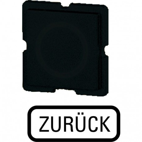 EATON - MOELLER 191TQ25 191TQ25 090866 Y7-90866 EATON ELECTRIC Button plate, black, return