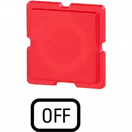 EATON - MOELLER 217TQ25 217TQ25 090911 Y7-90911 EATON ELECTRIC Button plate, red, OFF