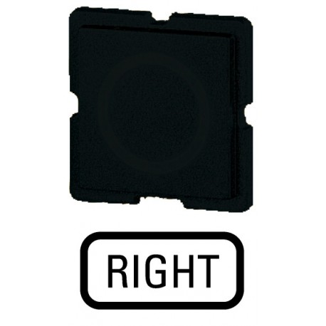 Eaton-moeller 235TQ25 EATON ELECTRIC Button plate, black, RIGHT