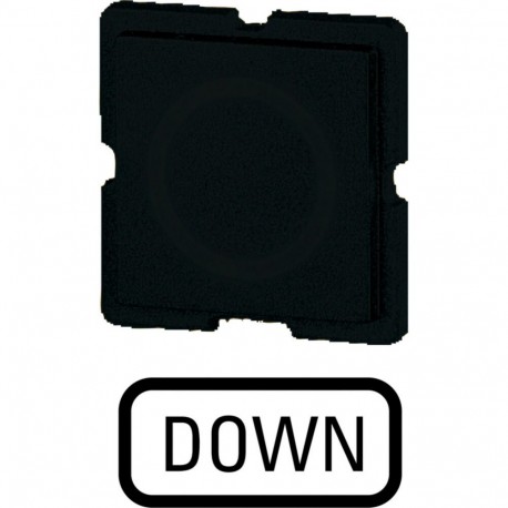 EATON - MOELLER 273TQ25 273TQ25 091152 Y7-91152 EATON ELECTRIC Button plate, black, DOWN