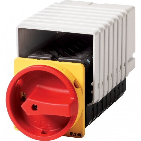 Eaton-moeller T5B-8-8351/EA/SVB Y7-91228 EATON ELECTRIC Main switch, 15-pole, 63 A, Emergency-Stop function, 90 °, ..