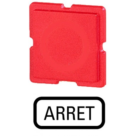 Eaton-moeller 310TQ25 EATON ELECTRIC Button plate, red, ARRET