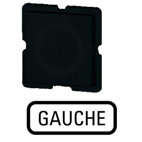 EATON - MOELLER 334TQ25 334TQ25 092567 EATON ELECTRIC Button plate, black, GAUCHE