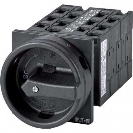 Eaton-moeller T3-6-8348/EA/SVB-SW Y7-92683 EATON ELECTRIC Main switch, 12-pole, 32 A, STOP function, 90 °, flush mo..