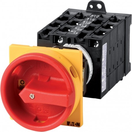 Eaton-moeller T3-6-8348/V/SVB Y7-95056 EATON ELECTRIC Main switch, 12-pole, 32 A, Emergency-Stop function, 90 °, re..