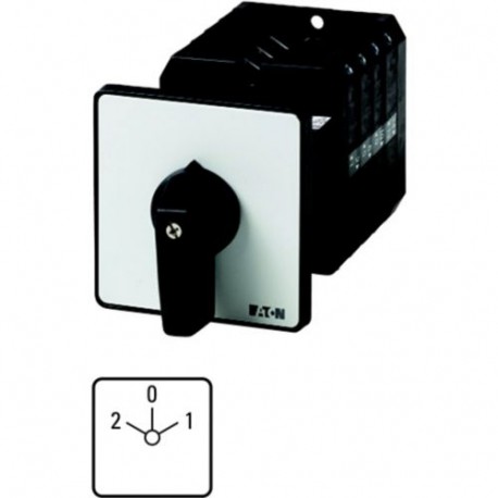 Eaton-moeller T5-2-37/Z Y7-96850 EATON ELECTRIC Multi-speed switches, Contacts: 4, 100 A, 2 speeds, front plate: 2-..
