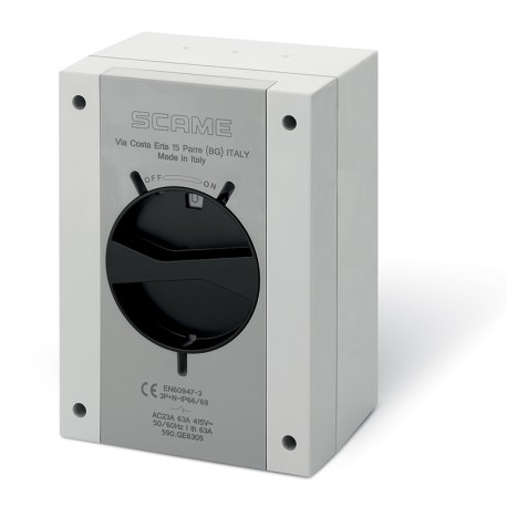 Scame 590.GE10008 SWITCH DISCONNECTOR 100A 8P IP65