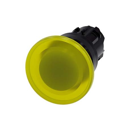 Siemens 3SU1001-1BA50-0AA0 Illuminated mushroom pushbutton, 22 mm, round, plastic, blue, 40 mm, latching, Pu..