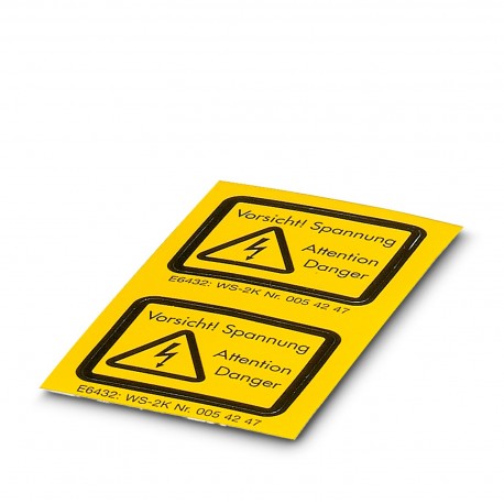 PHOENIX CONTACT WS-2K WS-2K 1004513 PHOENIX CONTACT Warning label