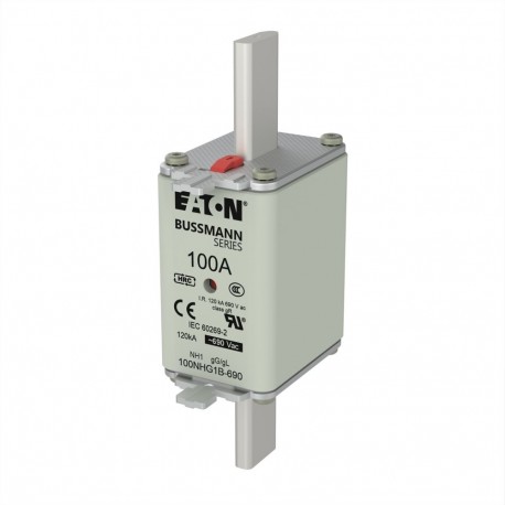 EATON - MOELLER NH FUSE 100AMP 690V gG SIZE 1 NH FUSE 100AMP 690V gG SIZE 1 100NHG1B-690 EATON ELECTRIC Fuse-link, LV, 100 A, AC 690V, NH1, gL/gG, IEC, du..