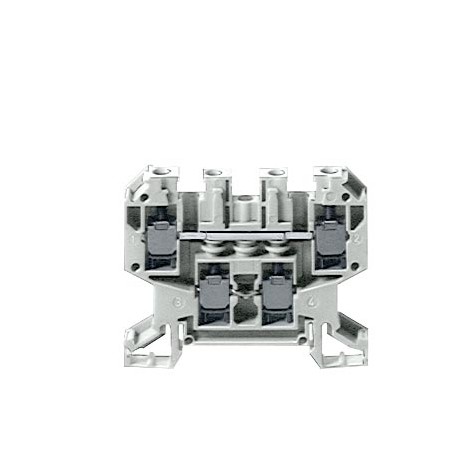 Siemens 8WA1011-6DG11 Two-tier terminal thermoplast connection on both sides 1-pole, beige, 6.5mm, Sz. 4 Dua..