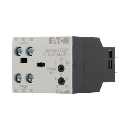 EATON - MOELLER DILM32-XTEE11(RA24) DILM32-XTEE11(RA24) 101440 Y7-101440 EATON ELECTRIC Timer module, 24VAC/DC, 0.1-100s, on-delayed