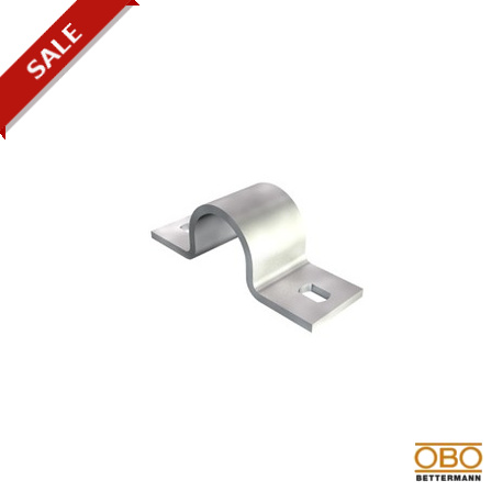 OBO BETTERMANN 823 25 FT 823 25 FT 1015494 OBO BETTERMANN Attaching clip two lobe, 25mm, Hot-dip galvanised, DIN EN ISO 1461, Steel, ..