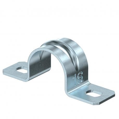 Obo-bettermann 605 16 G OBO BETTERMANN Attaching clip two lobe, 16mm, Electrogalvanised, DIN 50961, Steel, St