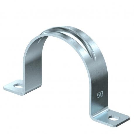 Obo-bettermann 605 50 G OBO BETTERMANN Attaching clip two lobe, 50mm, Electrogalvanised, DIN 50961, Steel, St