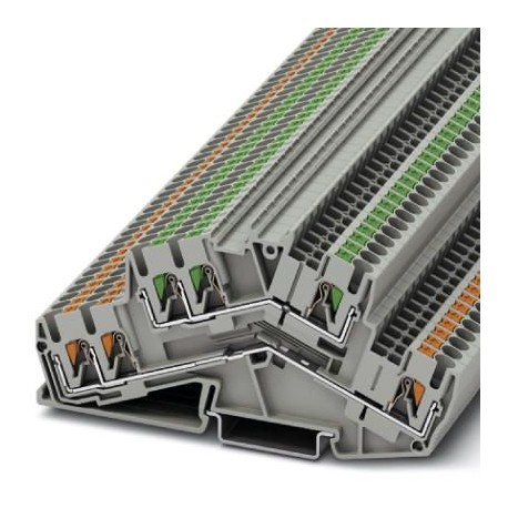 Phoenix contact PTTBS 2,5-TWIN/U-OG/O-GN Double-level terminal block