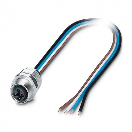 Phoenix contact SACC-E-M12FSS-4P-M16XL/1,0 PE Flush-type connector, Power, 4-position, Socket, M12, ..