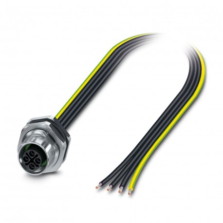 Phoenix contact SACC-DSI-M12FSS-4P-M16XL/1,2PE Flush-type connector, Power, 4-position, Socket, M12,..