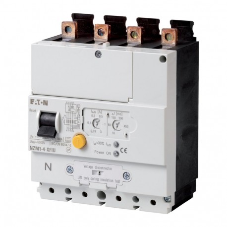 Eaton-moeller NZM1-4-XFIU Y7-104614 EATON ELECTRIC Earth-fault release, 0.03-3A, 4p, bottom