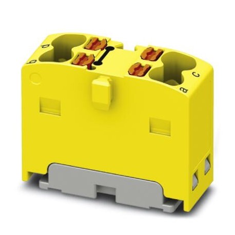 Phoenix contact PTFIX 4X1,5 YE Distribution block, bridged internally, The blocks can be bridged wit..