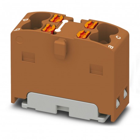 Phoenix contact PTFIX 4X1,5 BN Distribution block, bridged internally, The blocks can be bridged wit..