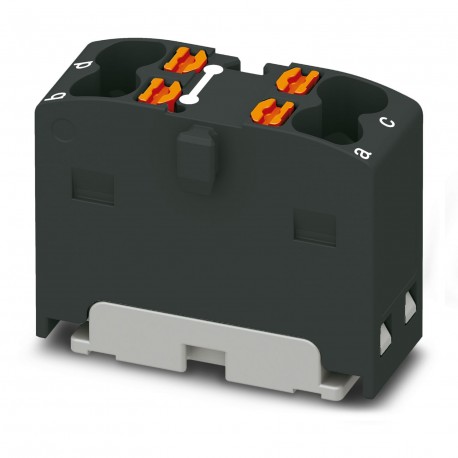 Phoenix contact PTFIX 4X1,5 BK Distribution block, bridged internally, The blocks can be bridged wit..