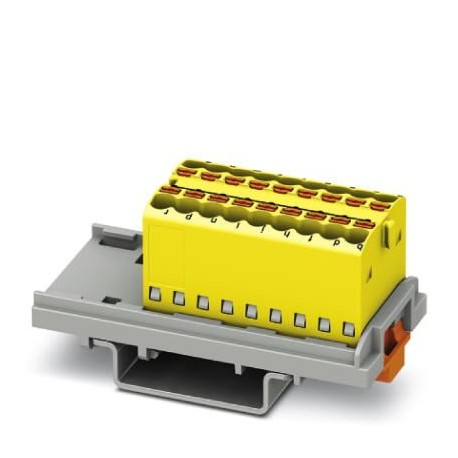 Phoenix contact PTFIX 18X1,5-NS35 YE Distribution block, bridged internally, The blocks can be bridg..