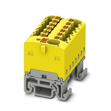 Phoenix contact PTFIX 4/12X1,5-NS15A YE Distribution block, nom. voltage: 500 V, nominal current: 17..