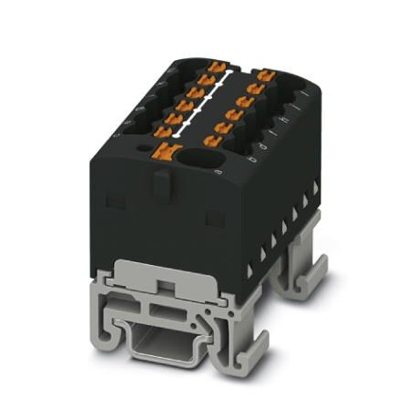 Phoenix contact PTFIX 4/12X1,5-NS15A BK Distribution block, nom. voltage: 500 V, nominal current: 17..