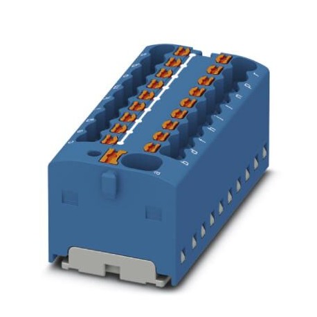 Phoenix contact PTFIX 4/18X1,5-G BU Distribution block, bridged internally, nom. voltage: 450 V, nom..