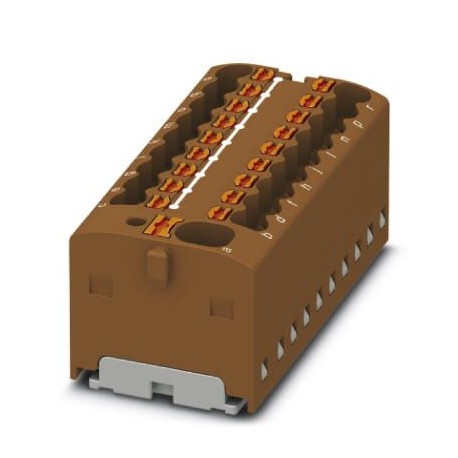 Phoenix contact PTFIX 4/18X1,5-G BN Distribution block, bridged internally, nominal current: 41 A, c..