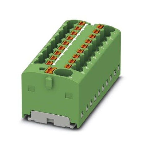 Phoenix contact PTFIX 4/18X1,5-G GN Distribution block, bridged internally, nom. voltage: 450 V, nom..