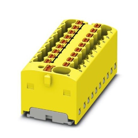 Phoenix contact PTFIX 4/18X1,5-G YE Distribution block, bridged internally, nom. voltage: 450 V, nom..