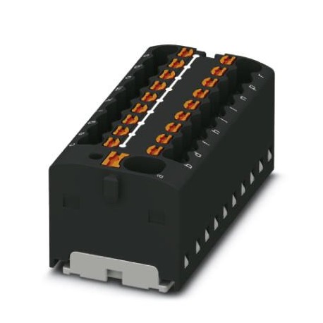 Phoenix contact PTFIX 4/18X1,5-G BK Distribution block, bridged internally, nom. voltage: 450 V, nom..