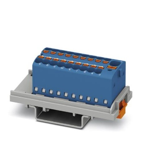 Phoenix contact PTFIX 4/18X1,5-NS35 BU Distribution block, nom. voltage: 500 V, nominal current: 17...