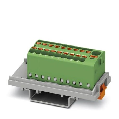 PHOENIX CONTACT PTFIX 4/18X1,5-NS35 GN PTFIX 4/18X1,5-NS35 GN 1047458 PHOENIX CONTACT Distribution block, nom. voltage: 500 V, nominal current: 17...