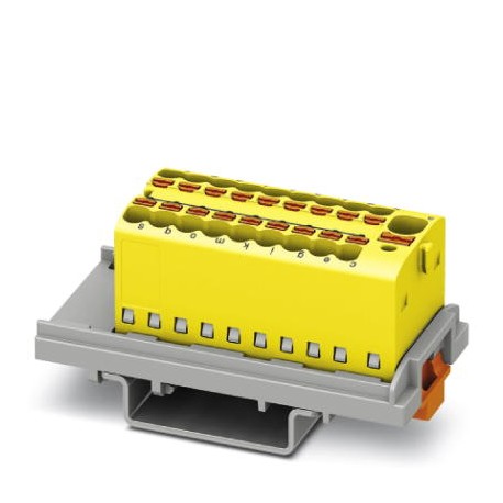 Phoenix contact PTFIX 4/18X1,5-NS35 YE Distribution block, nom. voltage: 500 V, nominal current: 17...