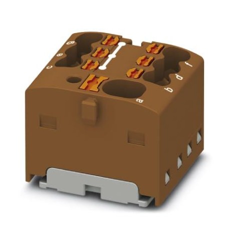 Phoenix contact PTFIX 4/6X1,5-G BN Distribution block, nom. voltage: 450 V, nominal current: 17.5 A,..