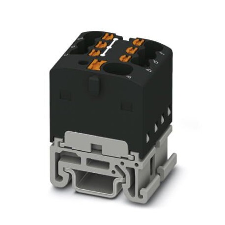 Phoenix contact PTFIX 4/6X1,5-NS15A BK Distribution block, nom. voltage: 500 V, nominal current: 17...