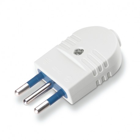 Scame 104.4001 AZZURRA PLUG 2P + E 10A WHITE