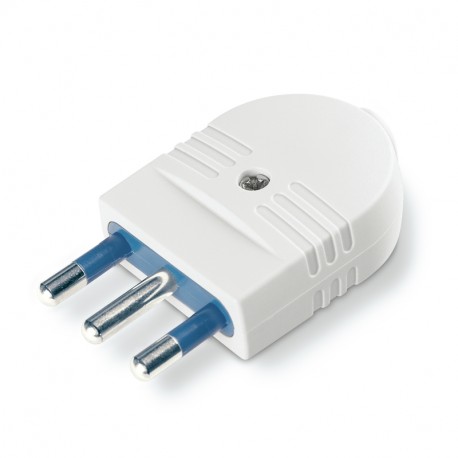 Scame 104.4003 PLUG 2P+E 16A WHITE "AZZURRA"