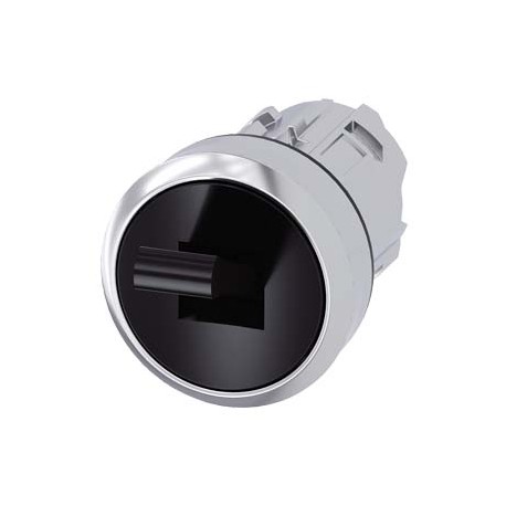 Siemens 3SU1050-3AB66-0AA0 Twin pushbutton, 22 mm, round, metal, shiny, white, white, pushbuttons, flat