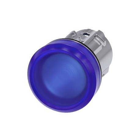 Siemens 3SU1051-6AA50-0AA0 Indicator lights, 22 mm, round, metal, shiny, blue, lens, smooth