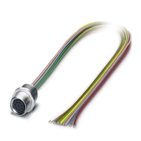 PHOENIX CONTACT SACC-E-M8FS-8CON-M10/3,0 SACC-E-M8FS-8CON-M10/3,0 1056232 PHOENIX CONTACT Flush-type connector, 8-position, Socket, straight, M8, Fro..