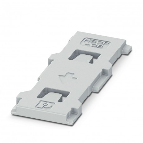 Phoenix contact HSCP-CB 2U-7035 ME-IO Blockbelt, for 2 PCB connectors, color: light gray (7035)