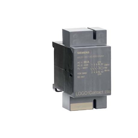 Siemens 6ED1057-4CA00-0AA0 LOGO! contact 24 Switching module for direct switching of resistive loads up to 2..