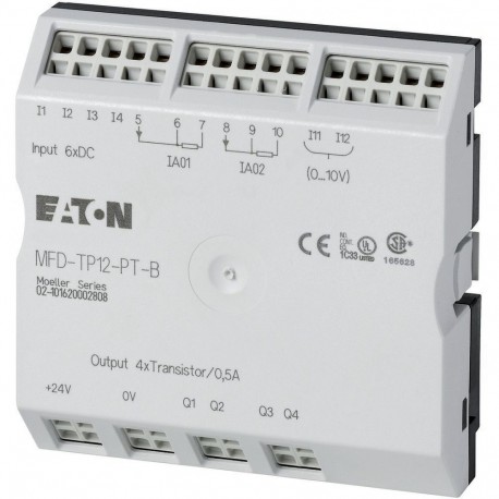Eaton-moeller MFD-TP12-PT-B 0004519716 EATON ELECTRIC I/O module with temperature measuring, range B, 6DI(2AI), 2I-..