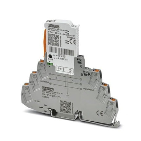 Phoenix contact TTC-6P-3-24DC-PT-I Surge protection, consisting of protective plug and base element,..