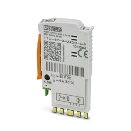 Phoenix contact TTC-6P-3-24DC-I-P Surge protection plug with integrated status indicator on the modu..